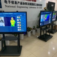鹰潭中英版人脸识别测温系统一体机,机场测温预警系统