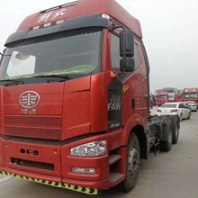 梅州大埔二手天龙375重卡拖头货车轻型挂板车